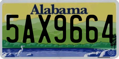 AL license plate 5AX9664