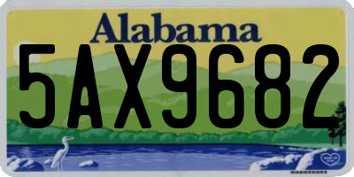 AL license plate 5AX9682