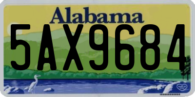 AL license plate 5AX9684