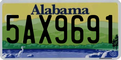 AL license plate 5AX9691
