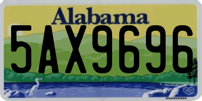AL license plate 5AX9696