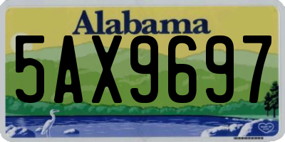 AL license plate 5AX9697