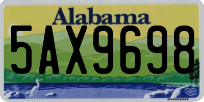 AL license plate 5AX9698