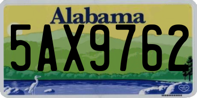 AL license plate 5AX9762