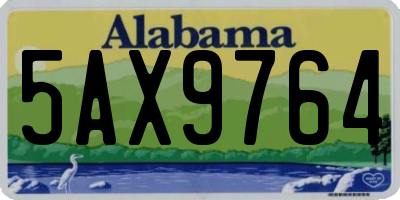 AL license plate 5AX9764