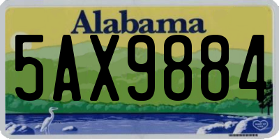 AL license plate 5AX9884