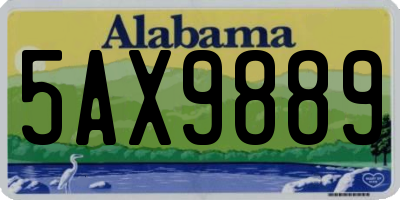 AL license plate 5AX9889