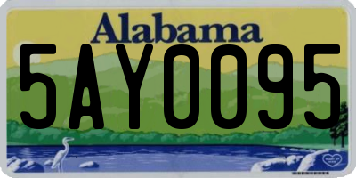 AL license plate 5AY0095