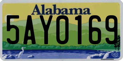 AL license plate 5AY0169