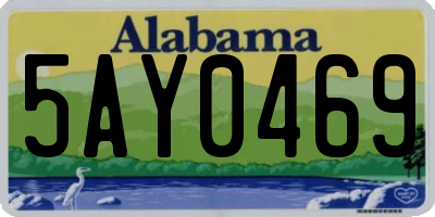 AL license plate 5AY0469