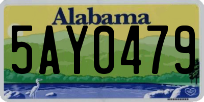 AL license plate 5AY0479