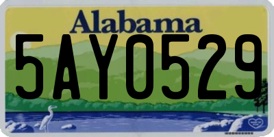 AL license plate 5AY0529
