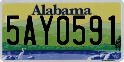 AL license plate 5AY0591