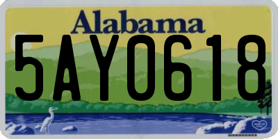 AL license plate 5AY0618