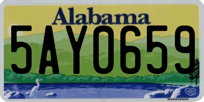 AL license plate 5AY0659