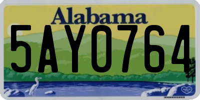 AL license plate 5AY0764