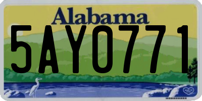 AL license plate 5AY0771