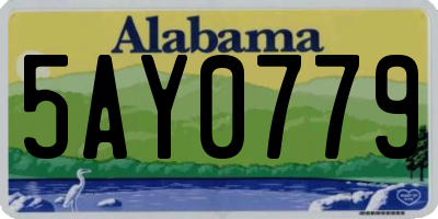 AL license plate 5AY0779