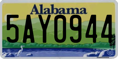 AL license plate 5AY0944