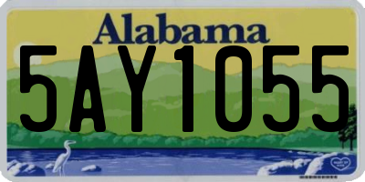 AL license plate 5AY1055