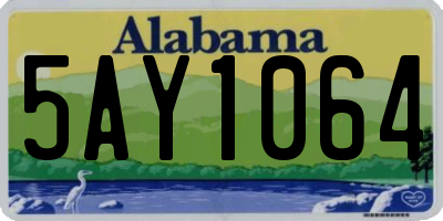 AL license plate 5AY1064