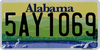 AL license plate 5AY1069