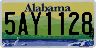 AL license plate 5AY1128