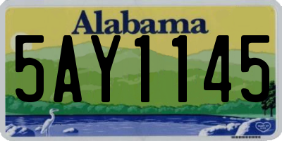 AL license plate 5AY1145