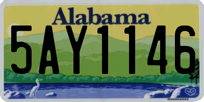 AL license plate 5AY1146