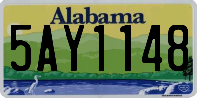 AL license plate 5AY1148