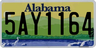 AL license plate 5AY1164