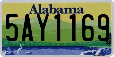 AL license plate 5AY1169