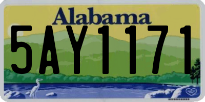 AL license plate 5AY1171