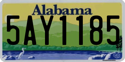 AL license plate 5AY1185