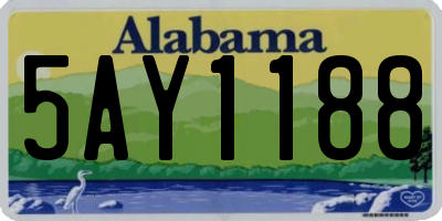 AL license plate 5AY1188