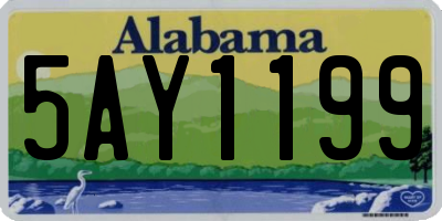 AL license plate 5AY1199