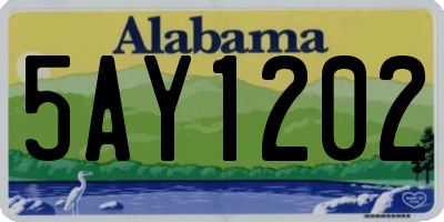 AL license plate 5AY1202