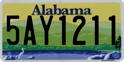 AL license plate 5AY1211