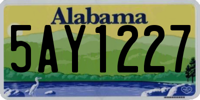 AL license plate 5AY1227
