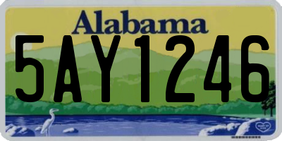 AL license plate 5AY1246