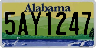 AL license plate 5AY1247