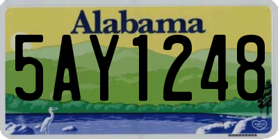 AL license plate 5AY1248