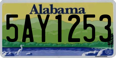 AL license plate 5AY1253