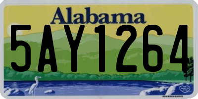 AL license plate 5AY1264
