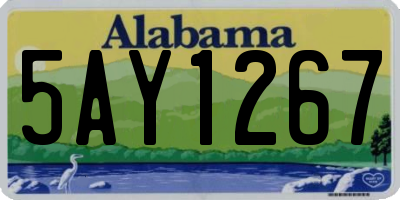 AL license plate 5AY1267
