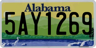AL license plate 5AY1269