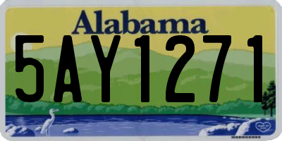AL license plate 5AY1271