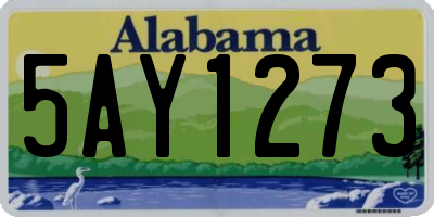 AL license plate 5AY1273
