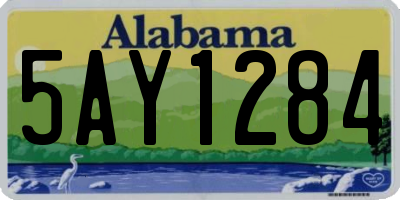 AL license plate 5AY1284
