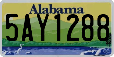 AL license plate 5AY1288